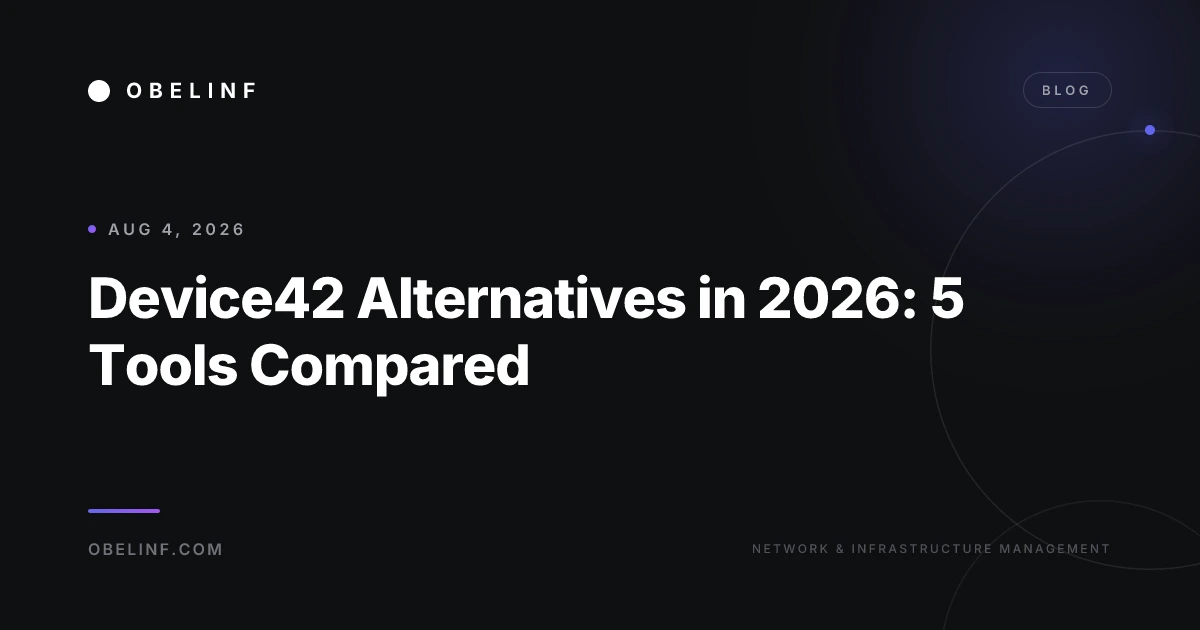 Device42 Alternatives in 2026: 5 Tools Compared