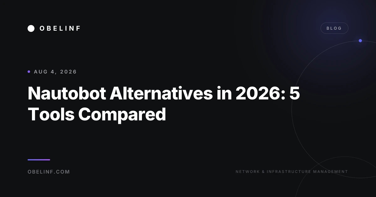 Nautobot Alternatives in 2026: 5 Tools Compared