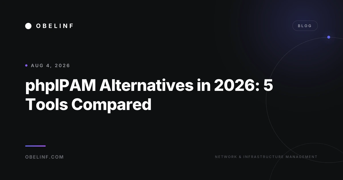 phpIPAM Alternatives in 2026: 5 Tools Compared