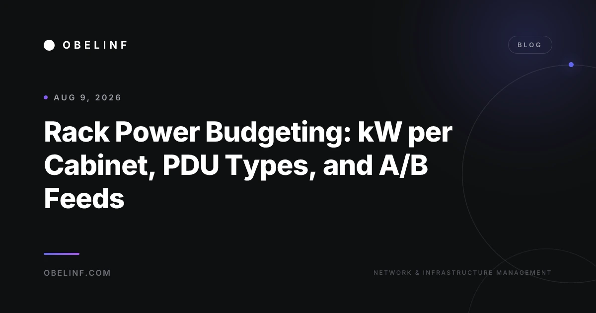 Rack power budgeting