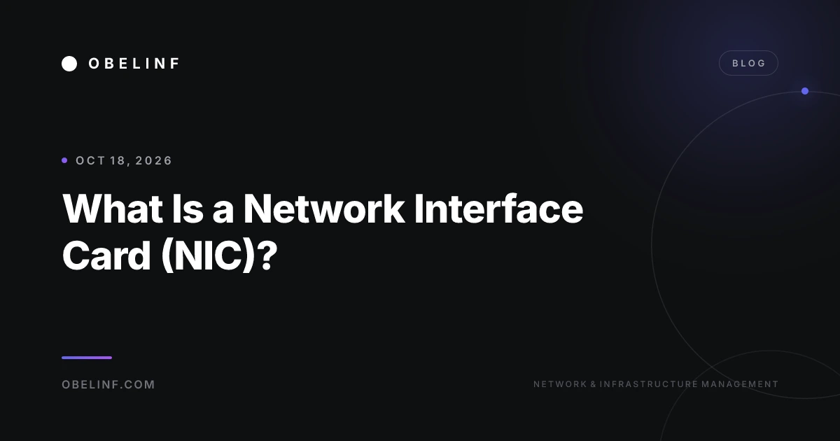 What Is a Network Interface Card (NIC)?
